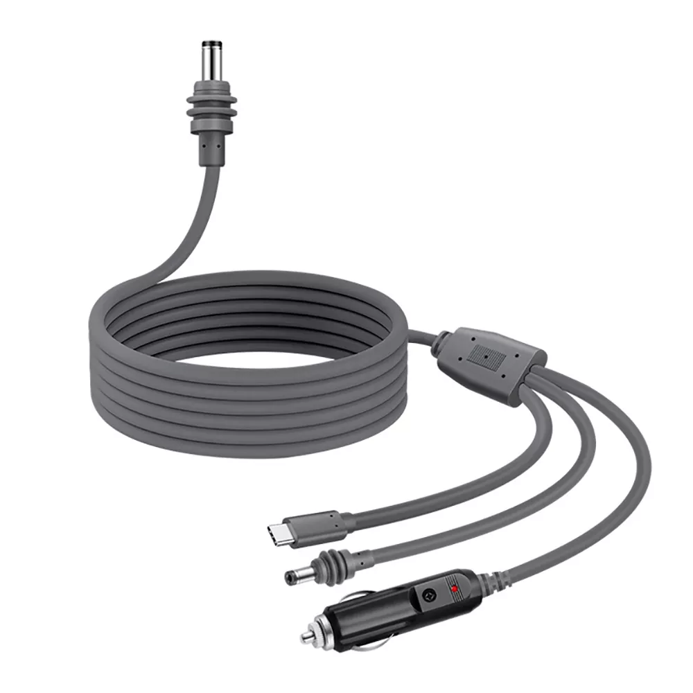 3-in-1 Starlink DC to USB-C Car Charger Cable