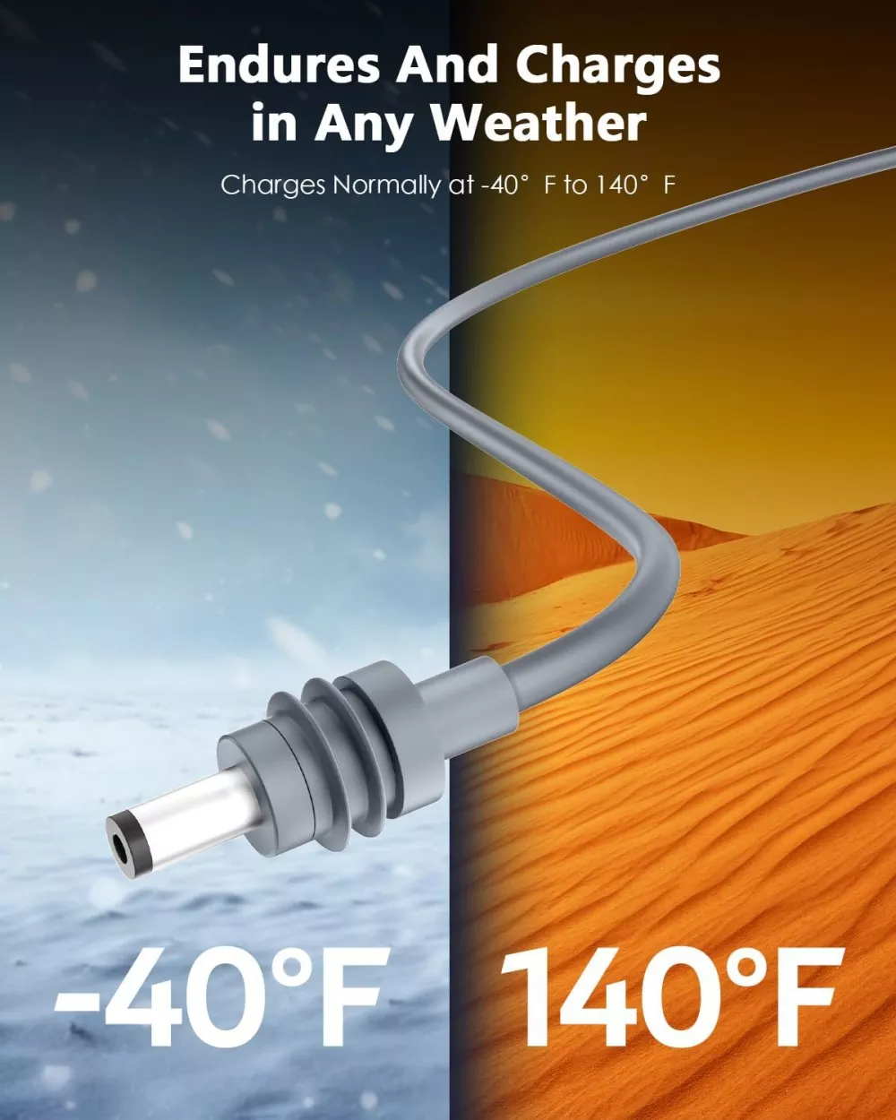 Starlink DC to Gold Plated Car Charger Cable